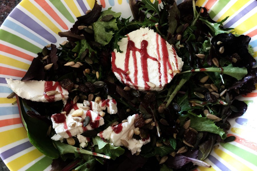 Ensala Baby Leaf con queso de cabra
