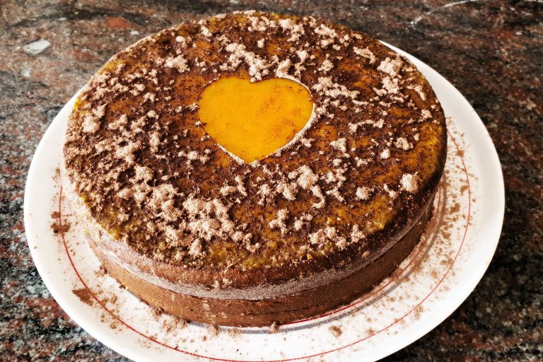 Tarta de Cochocolate y Naranja