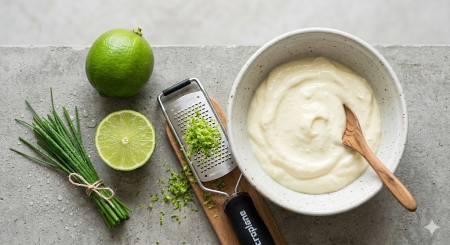 Crema Agria de Yogur y Lima: Frescor Probiótico