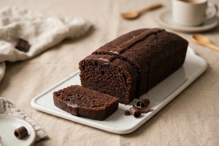 Bizcocho de Chocolate en Molde Rectangular