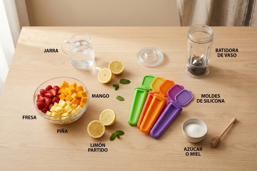 Calipos Caseros de Fruta en Moldes de Silicona