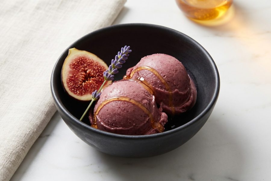 Helado Cremoso de Higo Fresco con Miel y Jengibre