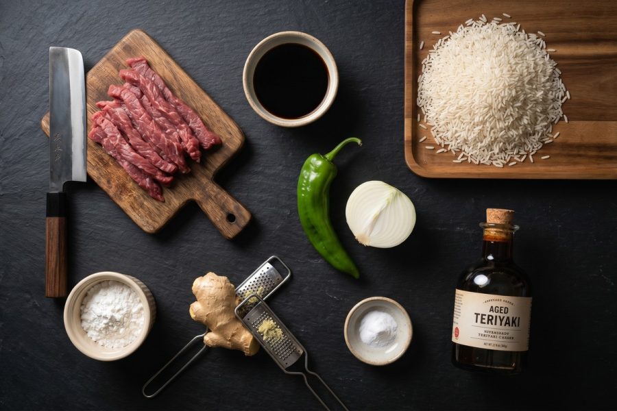 Ternera Salteada al Estilo Oriental con Arroz Aromático